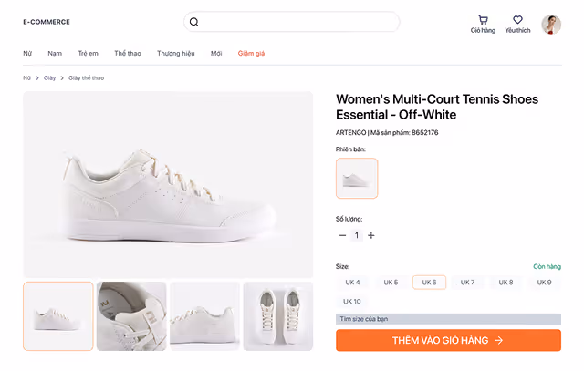 Dự án HQ-Shoes Online với Figma