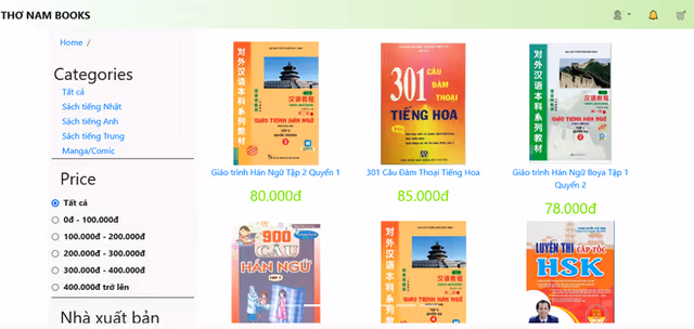 Dự án Online Book